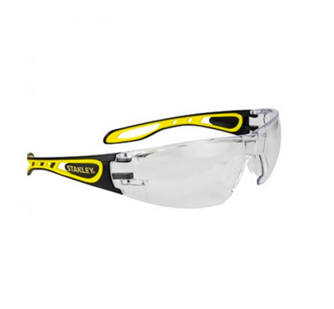 Stanley Захисні окуляри Stanley Wrap Around, прозорі, полікарбонатні, з м'якими гумовими дужками (SYE17-10D)