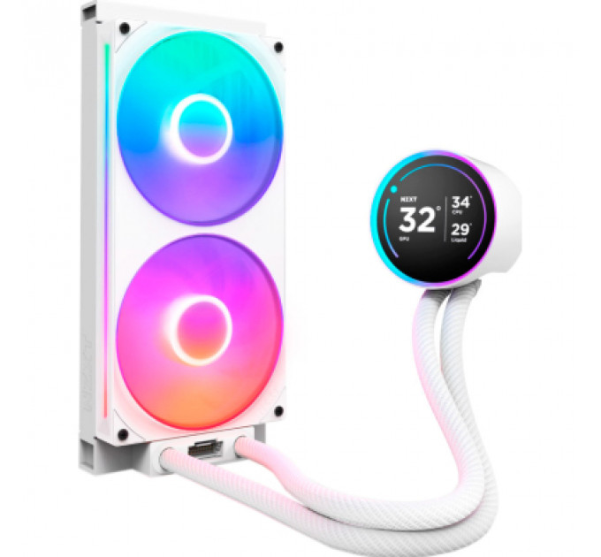 Система рідинного охолодження NZXT Kraken Elite RGB 240mm AIO (RL-KR24E-W2)