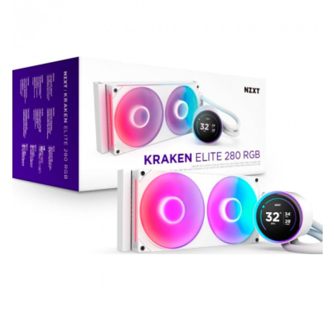 Система рідинного охолодження NZXT Kraken Elite RGB 280mm AIO (RL-KR28E-W2)