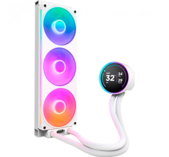 Система рідинного охолодження NZXT Kraken Elite RGB 360mm AIO (RL-KR36E-W2)