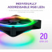 Кулер до корпусу NZXT F120RGB Duo-120mm Dual-sideRGB Fan-Tripl (RF-D12TF-B1)