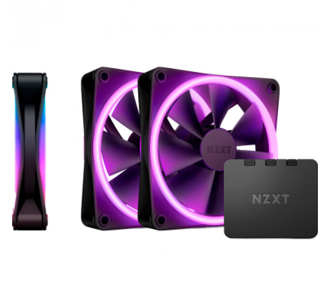 Кулер до корпусу NZXT F120RGB Duo-120mm Dual-sideRGB Fan-Tripl (RF-D12TF-B1)