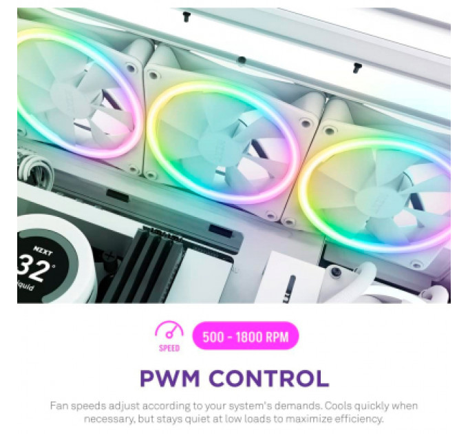 Кулер до корпусу NZXT F120RGB Duo-120mm Dual-sideRGB Fan-Tripl (RF-D12TF-W1)