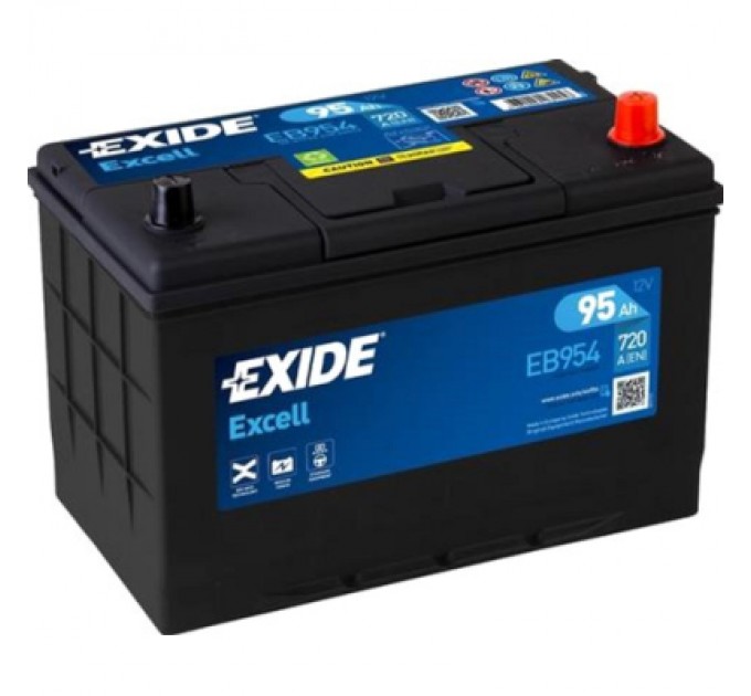 Акумулятор автомобільний EXIDE EXCELL 95Ah ASIA Ев (-/+) (760EN) (EB954)