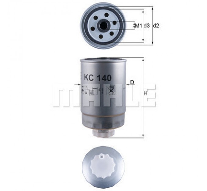 Mahle Фільтр паливний Mahle KC140