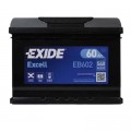 EXIDE Акумулятор автомобільний EXIDE EXCELL 60Ah Н Ев (-/+) (540EN) (EB602)
