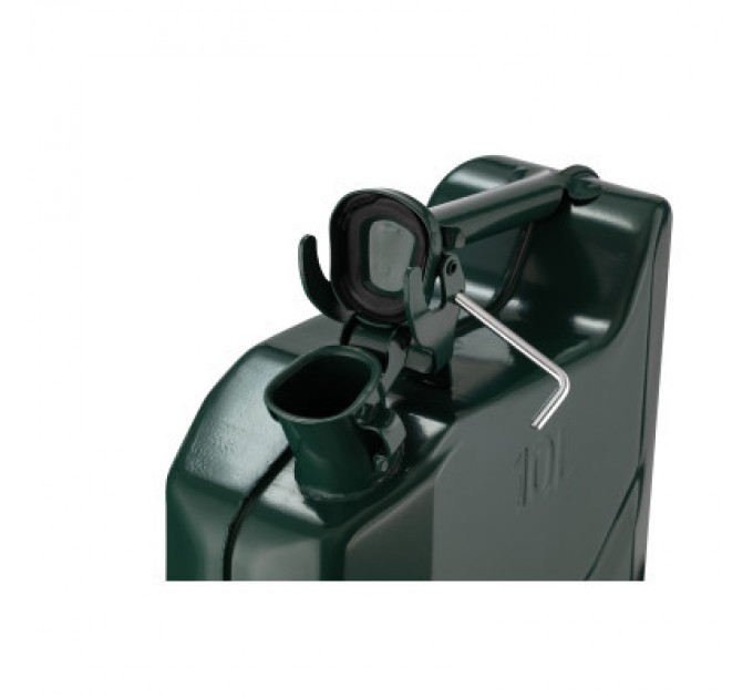 Каністра автомобільна 2E 10л, метал, 0.6мм, зелений (2E-JCM10V)