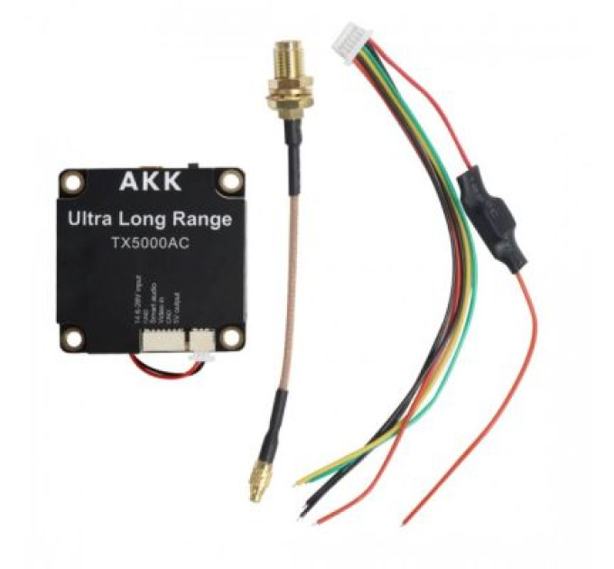 AKK Відеопередавач (VTX) AKK Ultra Long Range 5W 4.9G-6G 96CH (TX5000AC)