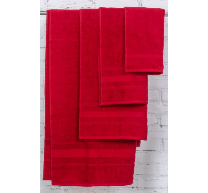 MirSon Рушник MirSon набір банний 5070 Elite SoftNess Bordo 40х70, 50х90, 70х140, (2200003975628)