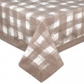 Home Line Скатертина Home Line з рамкою Клітинка капучино, 140х180см (158356)