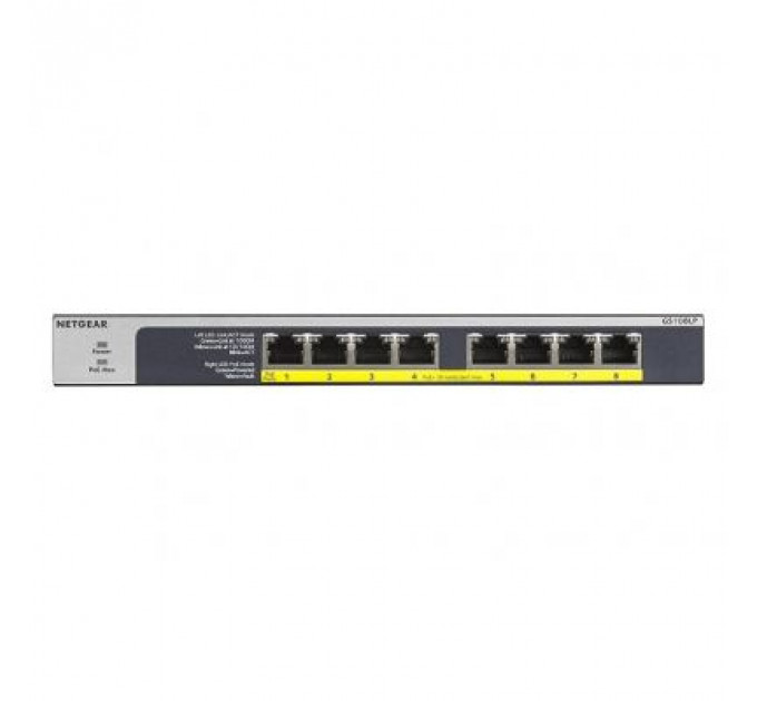 Комутатор мережевий Netgear GS108LP-100EUS