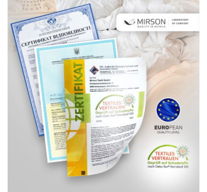 MirSon Ковдра MirSon антиалергенна EcoSilk 002 демі 172x205 см (2200000003188)