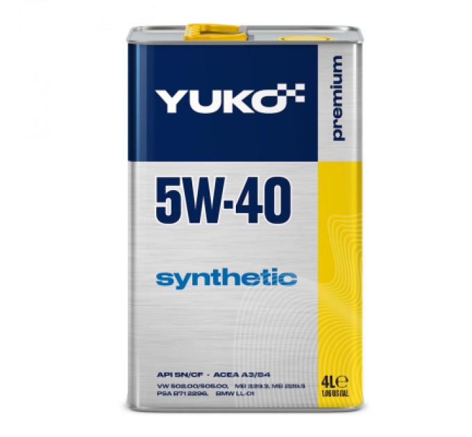 Моторна олива Yuko SYNTHETIC 5W-40 4л (4820070241167)