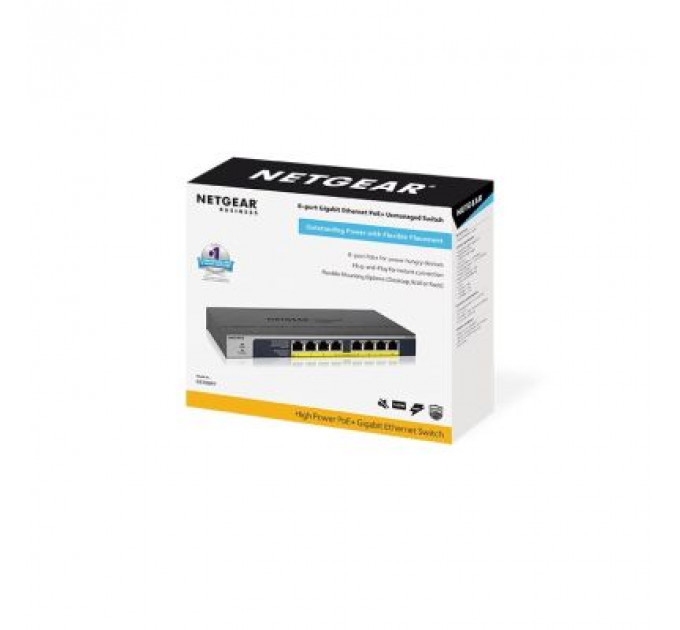 Комутатор мережевий Netgear GS108PP-100EUS
