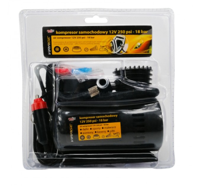 Автомобільний компресор VIRAGE 12V 250 Psi 18 Атм (93-015)