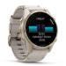 Garmin Смарт-годинник Garmin fenix 8 43mm, AMOLED, Saph, SftGldSS/FogGryLeatherBnd, Excl, GPS (010-02903-40)