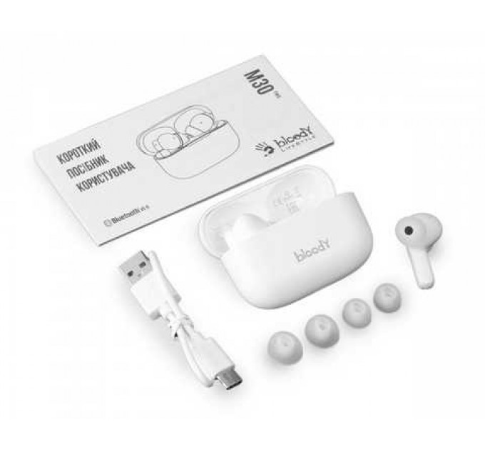 Bluetooth-гарнітура A4Tech Bloody M30 White