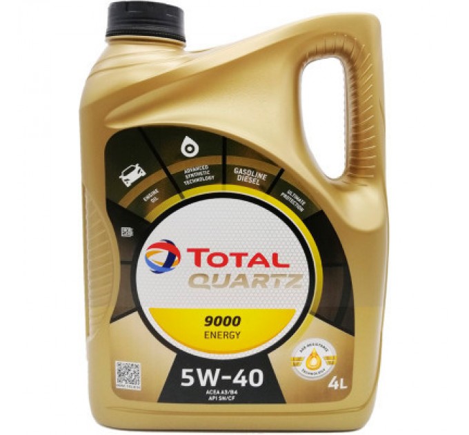 Total Моторна олива Total QUARTZ 9000 Energy 5w40 4л (216600)
