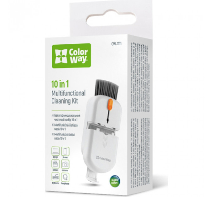 Універсальний чистячий набір ColorWay Cleaning Kit, Multifunktional, 10 in 1 (CW-1111)