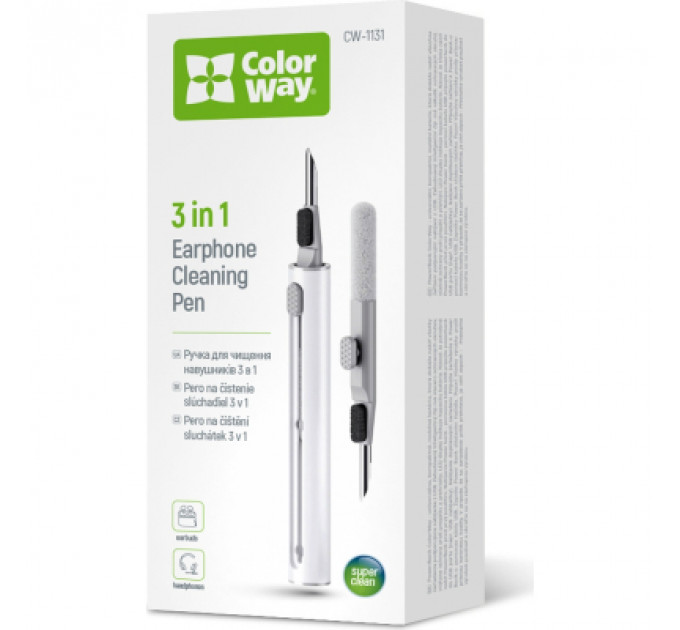 Універсальний чистячий набір ColorWay Cleaning Pen, for Earphones, 3 in 1 (CW-1131)