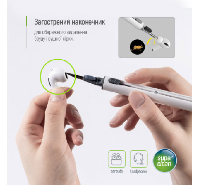 Універсальний чистячий набір ColorWay Cleaning Pen, for Earphones, 3 in 1 (CW-1131)