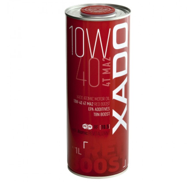 Xado Моторна олива Xado 10W-40 4T MA2, Red Boost 1 л (ХА 26132)