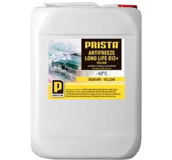 PRISTA Антифриз PRISTA Long Life G12+ Yellow 10л (74627)