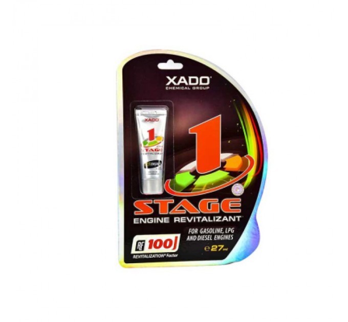 Xado Присадка автомобільна Xado 1 STAGE для бензинового та дизельного двигуна (блістер 27мл) (XA 10024_3)