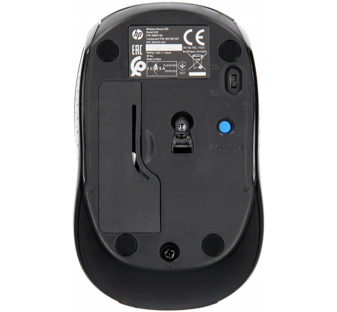 HP Мишка HP 200 Black (X6W31AA)