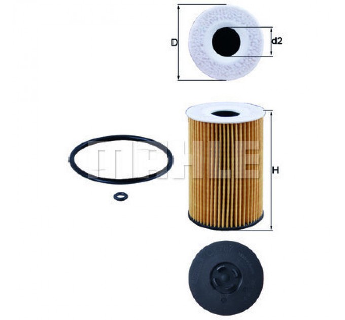 Mahle Фільтр масляний Mahle OX787D