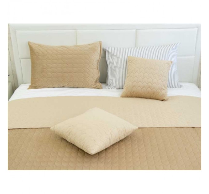 Подушка Руно декоративна Velour Beige 40х40 (311.55_Beige)