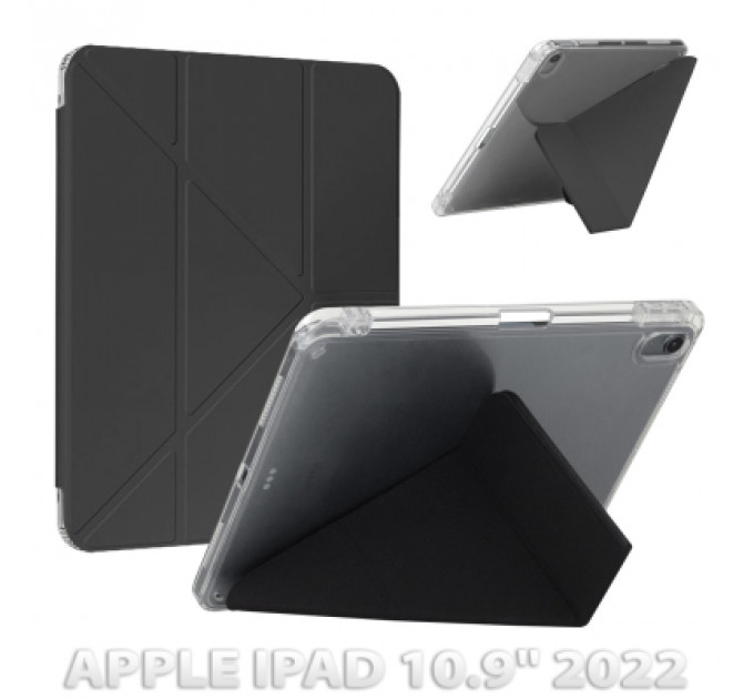 Чохол до планшета BeCover Ultra Slim Origami Transparent Apple iPad 10.9" 2022 Black (712938)