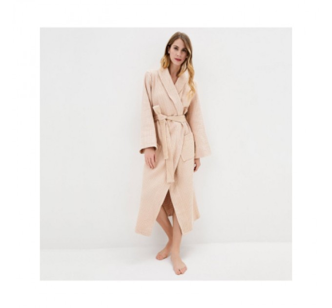 Прованс Халат Прованс довгий MACADAMIA бавовняний унісекс розмір L (011435)