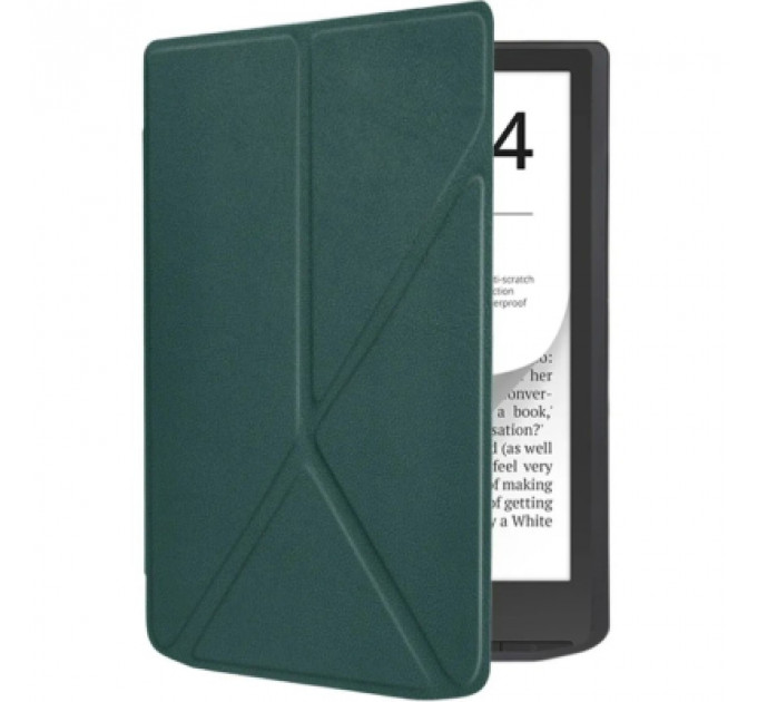 Чохол до електронної книги BeCover Ultra Slim Origami PocketBook 743G InkPad 4/InkPad Color 2/InkPad Color 3 (7.8") Dark Green (713084)