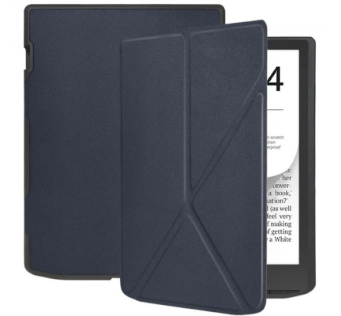 Чохол до електронної книги BeCover Ultra Slim Origami PocketBook 743G InkPad 4/InkPad Color 2/InkPad Color 3 (7.8") Deep Blue (713083)