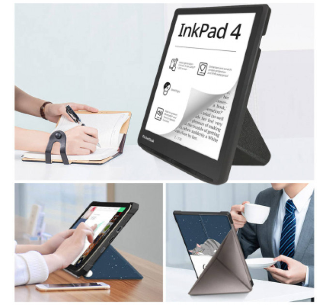 Чохол до електронної книги BeCover Ultra Slim Origami PocketBook 743G InkPad 4/InkPad Color 2/InkPad Color 3 (7.8") Good Night (713088)