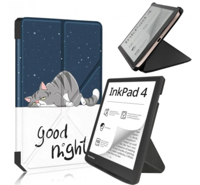 Чохол до електронної книги BeCover Ultra Slim Origami PocketBook 743G InkPad 4/InkPad Color 2/InkPad Color 3 (7.8") Good Night (713088)