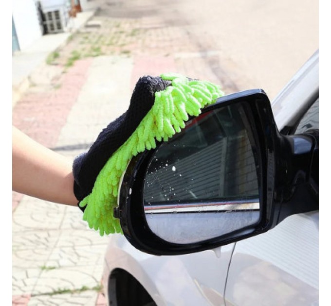 ColorWay Автомобільна серветка ColorWay Рукавичка з мікрофібри для миття та полірування автомобіля, двостороння (CW-2417)