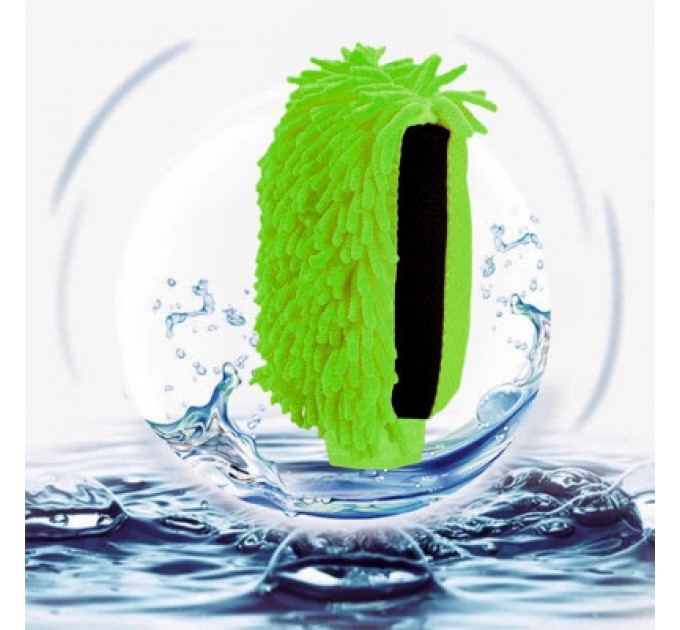 ColorWay Автомобільна серветка ColorWay Рукавичка з мікрофібри для миття та полірування автомобіля, двостороння (CW-2417)