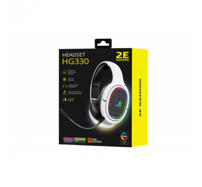 Навушники 2E HG330 RGB USB 7.1 White (2E-HG330WT-7.1)