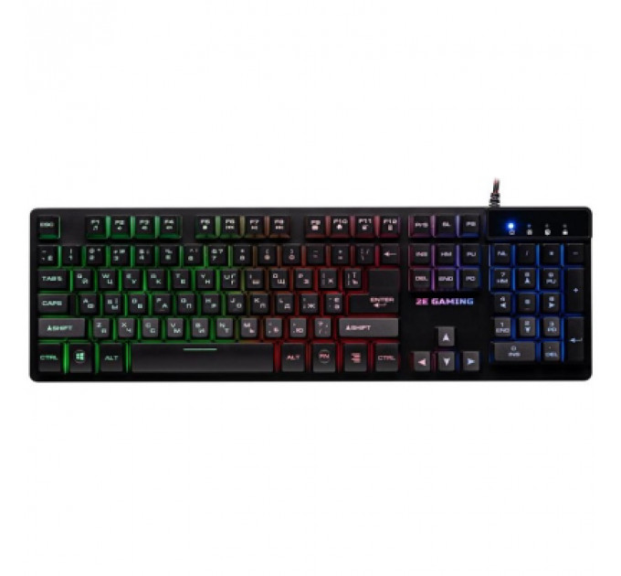 Клавіатура 2E Gaming KG280 LED Ukr USB Black (2E-KG280UB)
