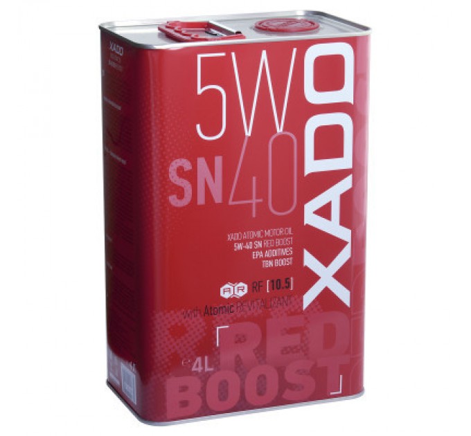 Моторна олива Xado Atomic Oil 5W-40 SN RED BOOST 4л (ХА 26269)