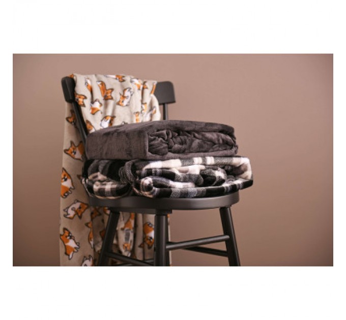 Плед Ardesto Flannel темно-сірий, 160х200 см (ART0210SB)