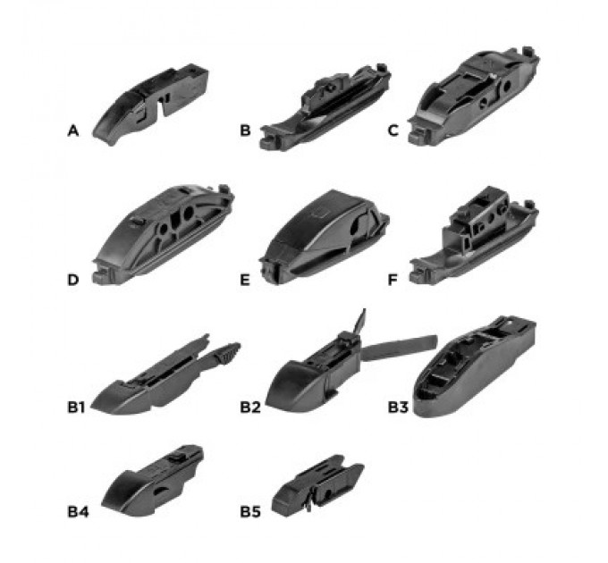 AMiO Щітка склоочисника AMiO Hybrid multiconnect 22" 550 мм (02209) (022092)