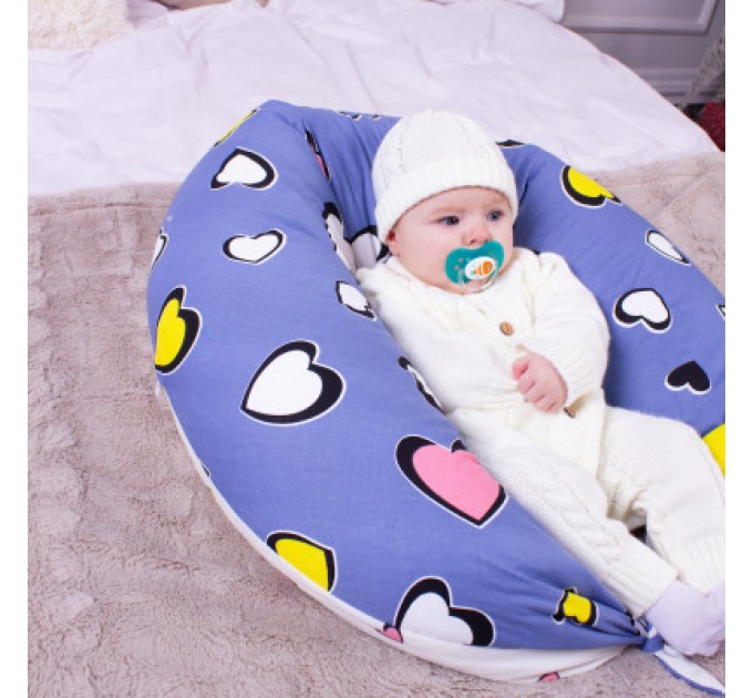 MirSon Подушка MirSon для вагітних та годування №8320 Print Line 17-0143 Mayya Бязь 30х170х20 см (2200006200451)