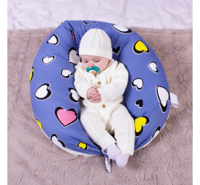 MirSon Подушка MirSon для вагітних та годування №8320 Print Line 17-0143 Mayya Бязь 30х170х20 см (2200006200451)