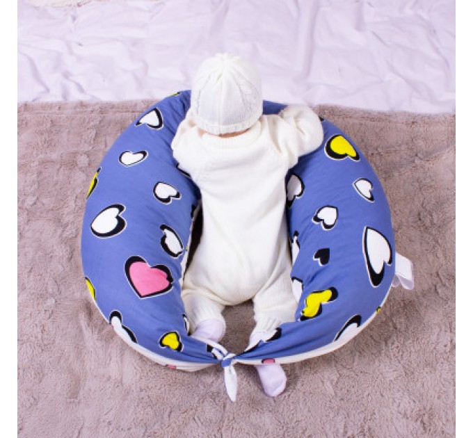 MirSon Подушка MirSon для вагітних та годування №8320 Print Line 17-0143 Mayya Бязь 30х170х20 см (2200006200451)