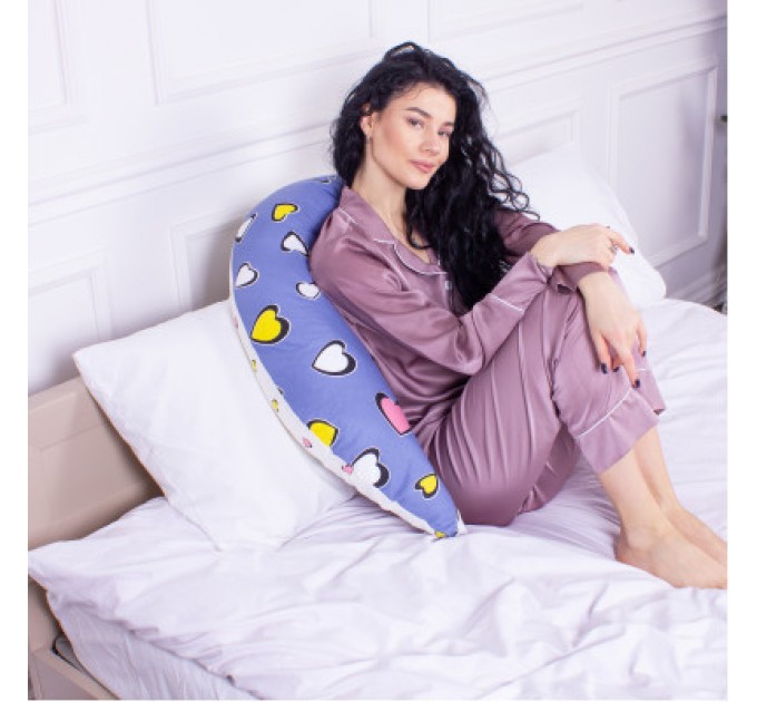 MirSon Подушка MirSon для вагітних та годування №8320 Print Line 17-0143 Mayya Бязь 30х170х20 см (2200006200451)