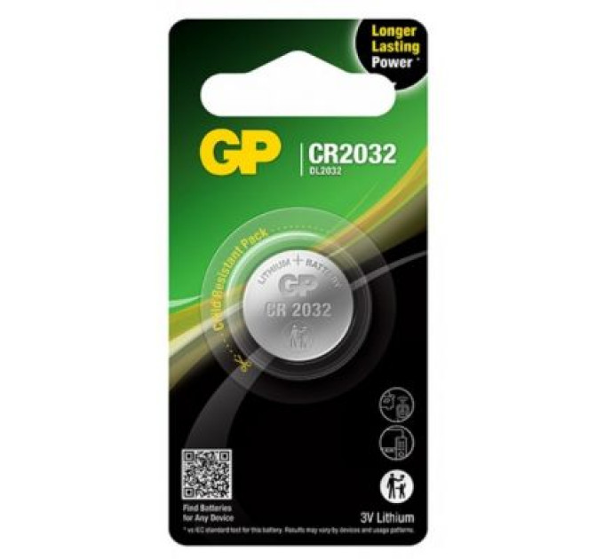 Gp Батарейка Gp CR2032 3.0V * 1 (CR2032-U1 / CR2032 / 4891199003721)