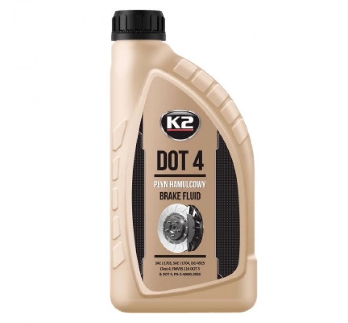 K2 Гальмівна рідина K2 Turbo Brake Fluid DOT 4 1 л (T108)